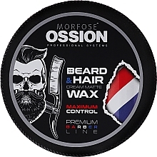 Matte Hair Styling Wax - Morfose Ossion Matte Hold Hair Styling Wax — photo N3