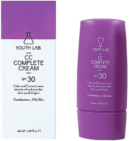 CC Cream SPF30 for Combination and Oily Skin - Youth Lab. CC Cream Combination Oily SPF30 — photo N1