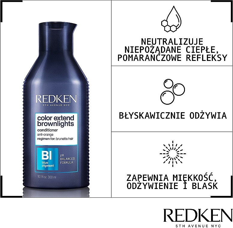 Neutralizing Unwanted Brunette Tones Conditioner - Redken Color Extend Brownlights Conditioner — photo N3