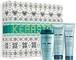 Fragrances, Perfumes, Cosmetics Set - Kerastase Resistance Christmas Set 2020 (sham/250ml + fondant/200ml + h/milk/150ml)