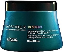 Fragrances, Perfumes, Cosmetics Repair Hair Mask - L'Oreal Professionnel Pro Fiber Restore Mask