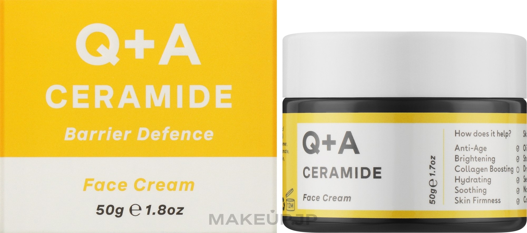 Day Face Cream - Q+A Ceramide Barrier Defense Face Cream — photo 50 g