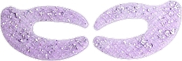 Glitter Hydrogel Eye Patches - IDC Institute C Shaped Glitter Hydrogel Eye Pad Purple — photo N2