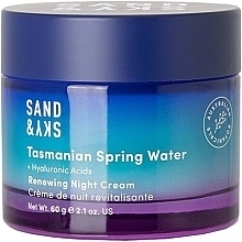 Fragrances, Perfumes, Cosmetics Night Face Cream - Sand & Sky Tasmanian Spring Water Renewing Night Cream