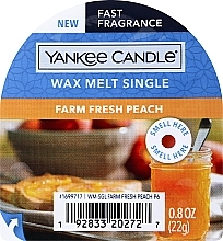 Scented Wax - Yankee Candle Farm Fresh Peach Wax Melt — photo N1