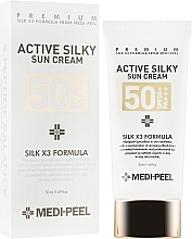 Fragrances, Perfumes, Cosmetics Sunscreen - Medi Peel Active Silky Sun Cream SPF50+ /PA+++