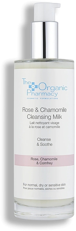 Face Cleansing Milk for Sensitive Skin - The Organic Pharmacy Rose & Chamomile Cleansing Milk — photo N6