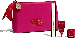 Fragrances, Perfumes, Cosmetics Clarins Supra Volume Set (mascara/8ml + base/4ml + eye/conc/3ml + bag) - Set