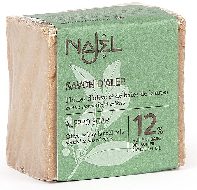 Aleppo Soap with 12% Laurel Oil - Najel Aleppo Soap 12% Laurel Berry — photo N1