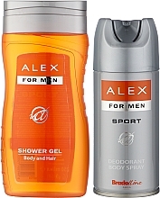 Fragrances, Perfumes, Cosmetics Set - Bradoline Alex Sport (sh/gel/250ml + deo/150ml)