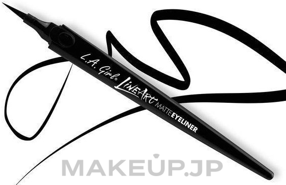 Eyeliner - L.A. Girl Line Art Matte Eyeliner — photo GLE712 - Intense Black