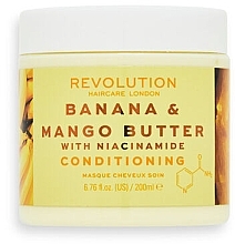 Banana, Mango & Niacinamide Mask - Revolution Haircare Conditioning Banana & Mango Butter with Niacinamide Mask — photo N1