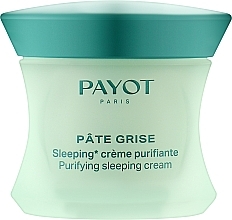 Night Cleansing Face Cream - Payot Pate Grise Purifying Sleeping Cream — photo N1