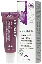 Fragrances, Perfumes, Cosmetics Lifting Eye Cream with Stem Cells, Copper Peptides & Kakadu Plum - Derma E Stem Cell Lifting Eye Treatment