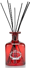 Fragrances, Perfumes, Cosmetics Reed Diffuser Bottle, 2 l, red and silver - Portus Cale Red Glass and Silver Label 2L Diffuser Bottle