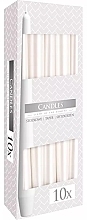 Fragrances, Perfumes, Cosmetics Table Candle Set 245x23 mm, 10 pieces, pearlescent - Bispol