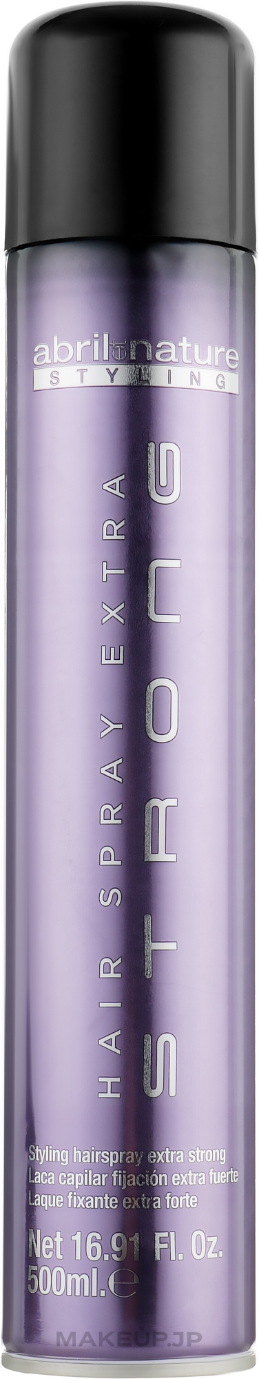 Extra Strong Hold Hair Spray - Abril et Nature Advanced Stiyling Hair Spray Extra Strong — photo 500 ml