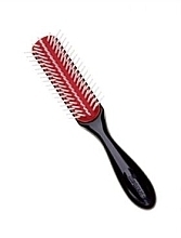 Fragrances, Perfumes, Cosmetics D14 Hair Brush, black and red - Denman Small 5 Row Styling Brush