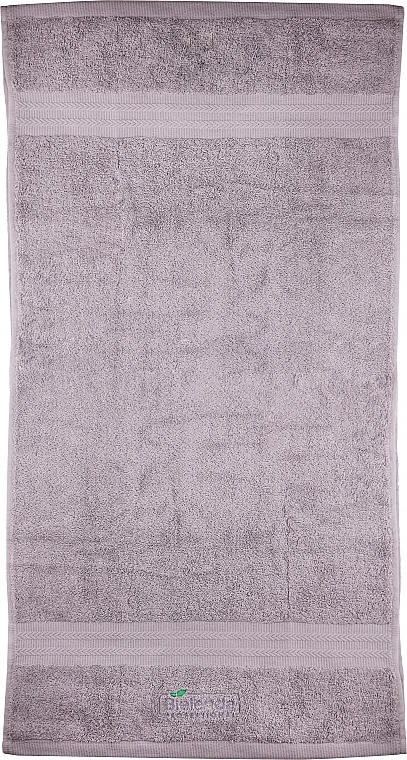 Small Gray Towel with Logo, 50x100 - Bielenda Professional — photo N1