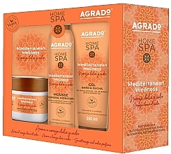 Fragrances, Perfumes, Cosmetics Set - Agrado Home Spa Mediterranean Set (foam/200ml + sh/gel/250ml + scrub/200ml)