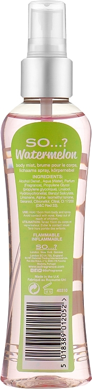 Body Spray - So…? Watermelon Body Mist — photo N1