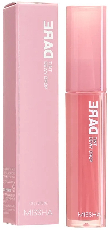 Lip Tint - Missha Dare Tint Dewy Drop (aby Coral) — photo N2