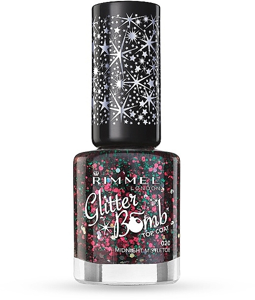 Nail Polish Top Coat  - Rimmel Glitter Bomb Top Coat Nail Polish — photo N1