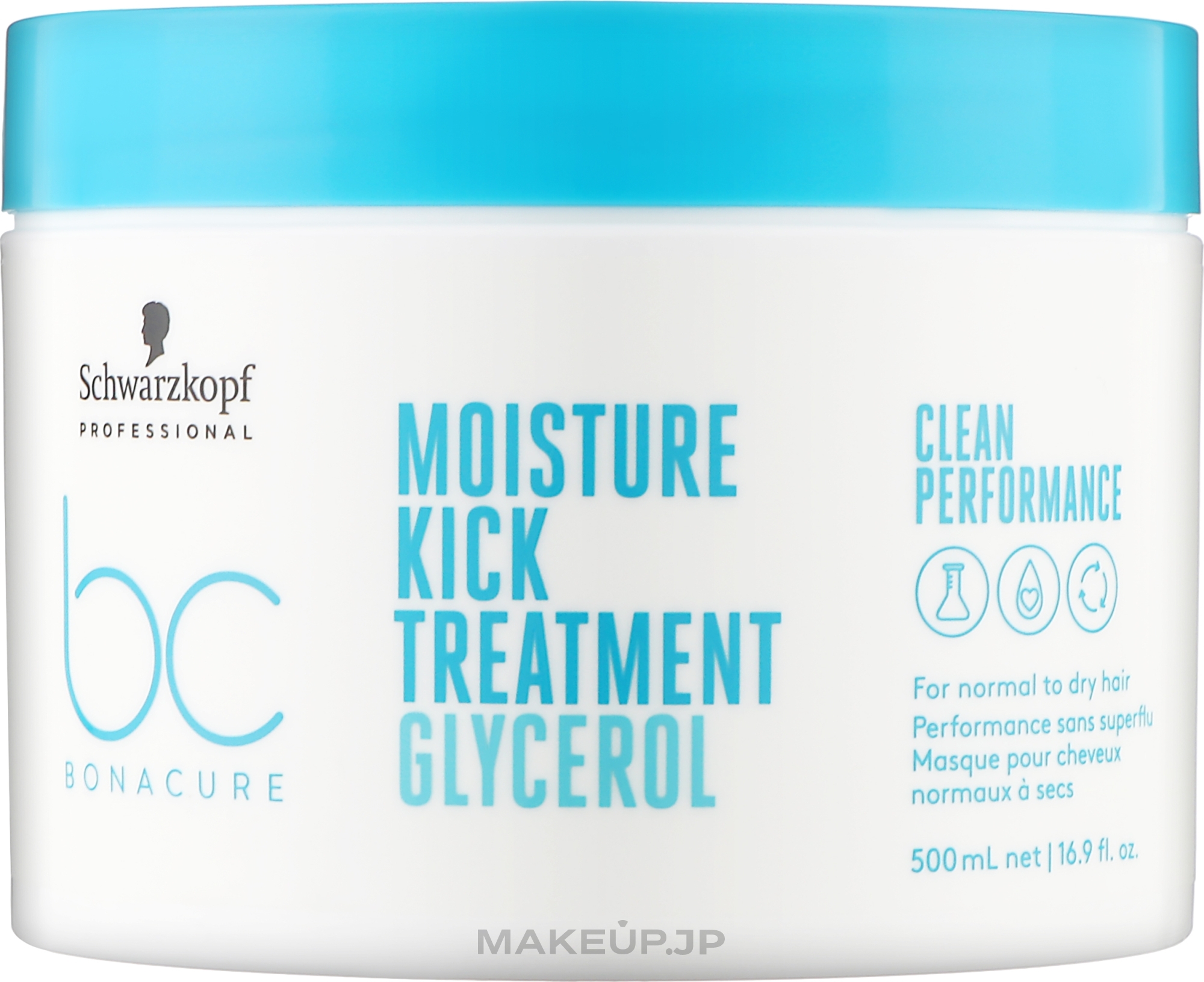 Mask for Normal and Dry Hair - Schwarzkopf Professional Bonacure Moisture Kick Treatment Glycerol — photo 500 ml