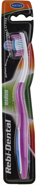 Medium Toothbrush Rebi-Dental M42, purple - Mattes — photo N1