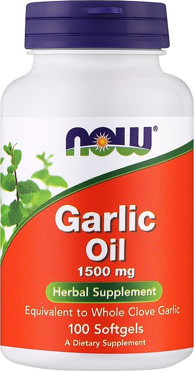 Capsules "Garlic Oil", 1500 mg - Now Foods Garlic Oil — photo N2