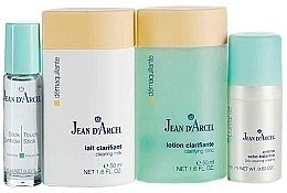 Fragrances, Perfumes, Cosmetics Set for Problem Skin - Jean d'Arcel Purifying Set (milk/30ml + lot/30ml + cr/20ml + stick/10ml + bag)