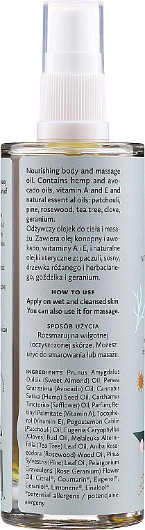 Natural Nourishing Herbal Body Oil - Hagi Herbal Sense Body Oil — photo N2