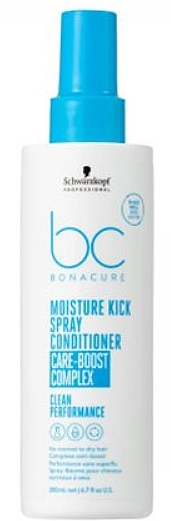 乾燥した普通の髪用の保湿スプレーコンディショナー - Schwarzkopf Professional BC Moisture Kick Spray Conditioner Care-boost Complex	 — photo N1