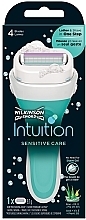 Fragrances, Perfumes, Cosmetics Shaving Razor + 1 Refill - Wilkinson Sword Intuition Sensitive Care