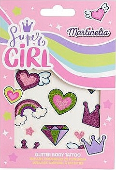 Kids Glitter Tattoo 'Super girl' - Martinelia — photo N1