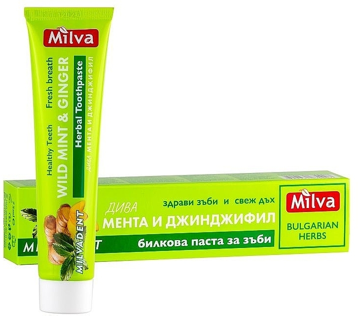 Mint & Ginger Toothpaste - Milva Wild Mint & Ginger Toothpaste — photo N1