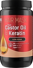 Fragrances, Perfumes, Cosmetics Hair Mask 'Castor Oil & Keratin' - Bio Naturell Hair Mask