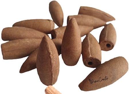 Incense Cones with Sandalwood Scent, 12 pcs. - Deni Carte BackFlow — photo N1