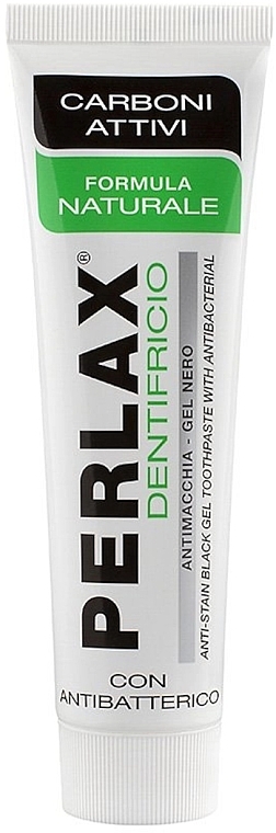 Antibacterial Activated Charcoal Toothpaste - Mil Mil Perlax Anti-Stain Black Toothpaste With Antibacterial — photo N1