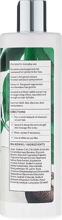 Shampoo - Vis Plantis Herbal Vital Care Shampoo Fenugreek Horsetail+Black Radish — photo N4