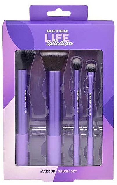 Makeup Brush Set, 5 pcs - Beter Life Collection Makeup Brush Set — photo N1