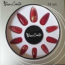 Fragrances, Perfumes, Cosmetics False Nails - Deni Carte Pasde Tipsy Xmas 5784 Red