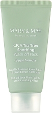 Soothing Face Cleansing Mask - Mary & May Cica Tea Tree Soothing Wash Off Pack — photo N4