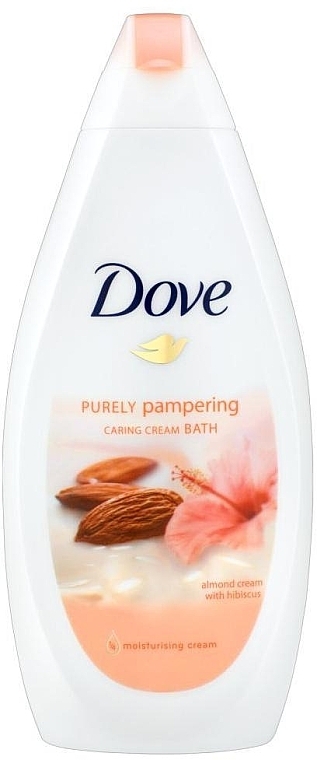 Shower Cream-Gel "Amond Milk and Hibiscus" - Dove Purely Pampering Almond Bath Body Cream — photo N1