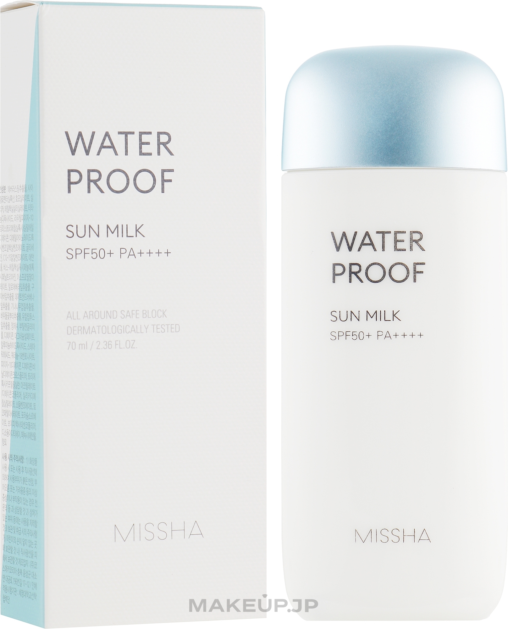 Sunscreen Waterproof Milk - Missha All-around Water Proof Sun Milk SPF50+/PA+++ — photo 70 ml