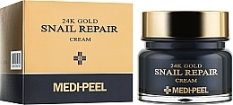 Face Cream with Colloidal Gold & Snail Mucin - Medi Peel 24k Gold Snail Repair Cream — photo N2