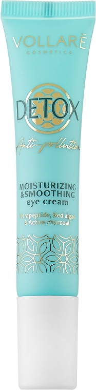 Smoothing Eye Cream - Vollare Cosmetics Detox Anti-Pollution Moisturizing & Smoothing Eye Cream — photo N1