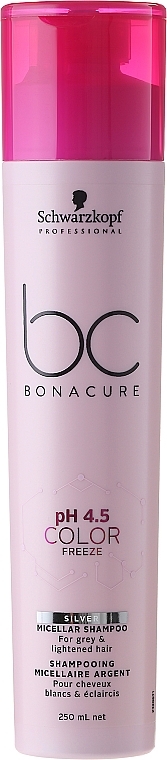 Silver Shampoo for Blonde Hair - Schwarzkopf Professional Bonacure Color Freeze pH 4.5 Silver Shampoo — photo N1