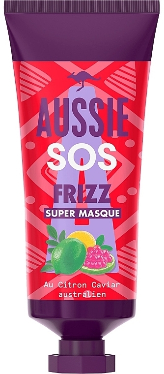 Curly Hair Mask - Aussie SOS Frizz Super Masque — photo N1