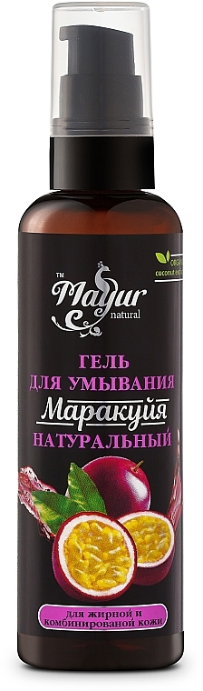 Natural Face Cleansing Gel "Passion Fruit" - Mayur — photo N1